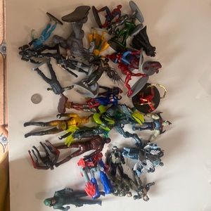 Assorted toy bag action figures